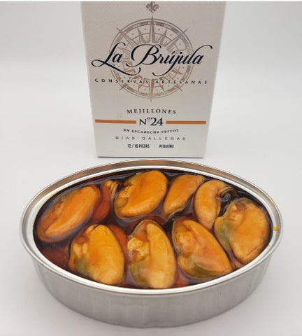 La Brujula - Mussels from Galicia in Escabeche 110gr (12/16 units)