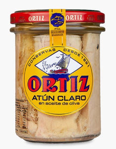 Ortiz – Atun Claro Yellowfin Tuna in Olive Oil Jar 220g